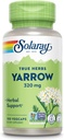 SOLARAY True Herbs Yarrow 320mg, Whole Aerial - Yarrow Herbal Supplements for Wellness Support - Non-GMO, Vegan, Gluten Free, Lab Verified, 60-Day Money Back Guarantee - 100 Servings, 100 VegCaps