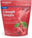 Amazon Basic Care Cherry Cough Drops, 160 count (Previously SoundHealth)