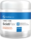 SciatiFlex Topical Sciatic Cream - Maximum Strength for Sciatic Nerve Discomfort in The Lower Back, Hips, Buttocks, Legs and Feet - Hemp Cream with Arnica Extract, Shea Butter, Aloe Vera - 4oz