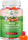 Chewable Vitamin D Gummies for Kids - Delicious Kids Vitamin D 1000 IU Per Serving Gummy Vitamins for and Toddlers Immune Support Plus Muscle Teeth and Bone Health - Gelatin Free Fruit Flavors