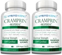 Approved Science Cramprin - High Absorption Magnesium, Vitamin B Complex, BioPerine - 6 Month Supply - 2 Bottles - Vegan