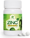 Zinc Supplements 50mg, Powerful Antioxidant, Gluten Free Immune Support by NobleAid, 100 Count Zinc Gluconate 50mg Tablets for Men and Women, Highly Absorbable, and Promotes Healthy Skin and Muscle