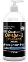Omegease Fish Oil for Dogs & Cats - Finest for Pets Omega 3 for Cats & Dogs - Supplement for Skin & Coat, Itching, Shedding, Joints & Immune Health - 100% Pure Omega Fish Oil with EPA & DHA (8 oz)