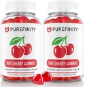 PUREFINITY Tart Cherry Gummies – Uric Acid Flush for Joint Relief & Recovery, Raw Juice Extract Antioxidant – Non-GMO, Gluten Free, Vegan, 60 Count (Pack of 2)