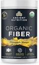Ancient Nutrition Organic Fiber Powder, Pineapple Mango, Soluble Fiber from Acacia & Konjac Root, Supports Digestive Health, Reduces Bloating, 13.5 oz
