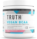 Truth Nutrition Vegan BCAA Powder- 2:1:1 Ratio Natural BCAAs Amino Acids Powder for Energy, Muscle Building, Post Workout Recovery Drink for Muscle Recovery (Pink Lemonade, 30 Servings)