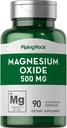 Piping Rock Magnesium Oxide 500mg Capsules | 90 Count | Non-GMO, Gluten Free Supplement