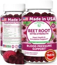 Lunakai USA Made Beet Root Gummies with Antioxidant Blend - Delicious Non-GMO Beet Chews, 60ct