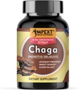 Chaga Premium Quality Fruiting Bodies Extract, More Than 30% Beta-Glucans, Antioxidant Powerhouse, Energy Boost, Liver Support, 90 ct