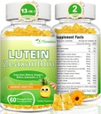 Lutein 20 mg with Zeaxanthin Gummies, Lutein and Zeaxanthin Supplements with Eye Vitamins C, E, Bilberry for Eye Health - 120Cts
