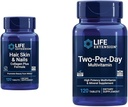 Life Extension Hair, Skin & Nails Collagen Plus Formula with Multi-Vitamin & Mineral Supplement - 120 Count & 120 Tablets