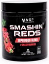 MASF Smashin' Reds Organic Superfood Supplements - 15 Servings - NSF Sport, Super Reds for Digestive Health, Energy, Endurance, Beet Root, Maca, Turmeric, Ginger, Acai, Nitric Oxide Production