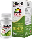 T-Relief Extra Strength Arthritis Pain Reliever Arnica +12 Natural Medicines for Joint Soreness Stiffness Aches, Quick Dissolving Pain Relief for Women & Men - 100 Tablets