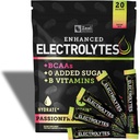 Enhanced Electrolyte Powder Stick Packs (Passionfruit Orange Guava | 20 Packets) w/ 0 Sugar +BCAAs +B-Vitamins Electrolyte Supplement w Potassium Zinc & Magnesium for Hydration - Keto Electrolytes