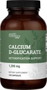 Earth Harmony Calcium D-Glucarate 1200mg - Advanced Detoxification Support & Double The Strength of Calcium D Glucarate 500mg - 120 Capsules (2-Month Supply)