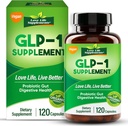 Love Life Supplements GLP-1 Supplement, GLP-Activate with CFU Multi-Strain Probiotics + Prebiotics, Energy & Overall Health, Naturally Formulated for Gut, 120 Capsules
