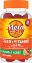 Metamucil Fiber Suplement 72 Gummies, Fiber + Vitamins C,D & B12 no Sugar Added, Support Digestive healt + Support Immune Health, Citrus Berry Flavor.