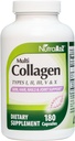 Multi Collagen Pills 1735mg -180 Collagen Capsules (60 Servings) - Types I, II, III, V & X for Healthy Skin, Hair, Nails & Joint Support