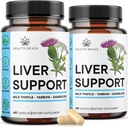 Liver Cleanse & Repair Formula - Herbal Liver Support Supplement with Milk Thistle Dandelion Root Turmeric, Artichoke Extract for Liver Health - 120 Count