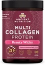 Ancient Nutrition Collagen Powder Protein, Multi Collagen Protein Beauty Within, Guava Passionfruit, with Vitamin C, Hydrolyzed Collagen Peptides Supports Healthy Skin and Nails, 18.3oz