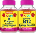 WellYeah B Complex Kids + Vitamin B12 Kids, Gummies Bundle - Great Tasting, Vitamin Supplement, Gluten Free, GMO Free, Chewable Gummy