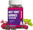 Beet Root Gummies, Beet Root Soft Chews with Beetroot, Grape Seed Extract & Beet Root Powder, Vegan, Non-GMO, 60 Count