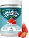 Purely Inspired Collagen and Creatine Powder, Watermelon Strawberry - 10g Collagen & 3g Creatine Builds Lean Muscle - Flavored Drink Mix with Key Electrolytes - Gluten-Free & Zero Sugar