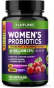 Probiotics for Women - 60 Billion CFUs, 16 Strains, with Cranberry, D-Mannose & Prebiotics - Supports Digestive, Immune, & Vaginal Health - Non-GMO, Dairy & Gluten-Free - 120 Veggie Capsules