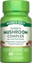 Nature's Truth Mushroom Complex Capsules | 60 Count | Full Spectrum Complex of Super 8 Mushrooms | Vegan, Non-GMO, & Gluten Free Supplement