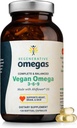 Ahiflower Oil Softgels Complete and Balanced Vegan Omega 3-6-9 Essential Fatty Acids Plant Based No Fish Source of Vegan Healthy Fats 120 Vegan softgels