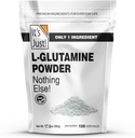 It's Just! - L-Glutamine Powder, Unflavored, Amino Acid, Faster Muscle Recovery, Leaky Gut, Digestive Support (500 Grams / 100 Servings)