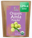 Organic Amla Powder 1.25 LB (20oz) - Pure, Lab Tested, Gluten Free, Non-GMO, Pure Amalaki Powder From India, Vitamin C, Bulk Bag, 100% Raw & Natural - by Jiva Organics