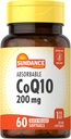 Sundance CoQ10 200mg Softgels | 60 Count | with Black Pepper Extract | Non-GMO & Gluten Free Supplement