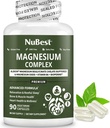 Magnesium Glycinate Chelate Complex with Albion Magnesium Bisglycinate Chelate, Vitamin B6 & BioPerine for Bone, Muscle, Natural Sleep, Nerve Function, Brain Booster | 1 Month Supply