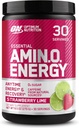 Optimum Nutrition Amino Energy - Pre Workout with Green Tea, BCAA, Amino Acids, Keto Friendly, Green Coffee Extract, Energy Powder - Strawberry Lime, 30 Servings (Packaging May Vary)