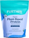 Further Food Organic Vegan Protein Powder Unflavored - 20g of Plant Based Protein, Organic Protein Powder with Mushrooms & Seaweed, Vegan, Non GMO, Gluten Free, Dairy Free 19.05 Oz