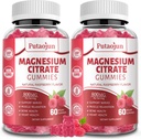 Magnesium Citrate Gummies | Magnesium Supplement for Women | High Absorption Magnesium Supplement | Vegan, Non-GMO Magnesium Gummies | 120 Raspberry Flavor (Pack of 2)