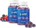 BeLive 5-HTP Gummies – 2 Pack - 120 Ct I 5HTP Calming Gummies for Heightened Focus, Relaxation & Rest for Adults | Vegan - Mixed Berries Flavor
