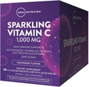 MRM Nutrition Sparkling Vitamin C 1000mg | with Vitamin D + zinc + prebiotics| Lemonade Flavored | Immune Health | Antioxidants + Electrolytes | Zero Sugar | 30 Servings