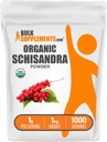 BulkSupplements.com Organic Schisandra Powder - Organic Schisandra Supplement, from Schisandra Berry - Gluten Free - 1g per Serving, 1kg (2.2 lbs) (Pack of 1)