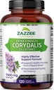 Zazzee Extra Strength Corydalis 15:1 Extract, 7500 mg Strength, 120 Vegan Capsules, Concentrated and Standardized 15X Extract, 100% Vegetarian, Premium Grade, Conolidine, All-Natural and Non-GMO