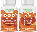 Kids Multivitamin Chewables + Biotin 5000mcg Chewables Bundle