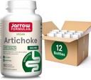 Jarrow Formulas Artichoke 500 mg, Dietary Supplement for Liver Health and Digestion Support, 180 Veggie Capsules, 180 Day Supply, Pack of 12