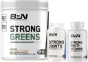 BARE PERFORMANCE NUTRITION BPN Strong Greens Superfood Powder, Strong Joints & Strong Multi-Vitamin Bundle