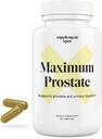 Maximum Prostate Supplements for Men – 600 mg Beta Sitosterol & 100 mg DIM Per Serving – Mens Health Supplements for Urinary Support & Bladder Control (60 Caps)