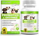 Probiotics for Dogs, 180 Chews Dog Probiotics and Digestive Enzymes, Promotes Gut Health, for Bowel Support, Immunity Health