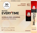 JUNG KWAN JANG Everytime Korean Red Ginseng Extract Stick 2,000mg Signature - Adaptogen Energy Drink, Liquid Stick Supplements with Propolis - Energy Boost & Immune Support, Caffeine Free (30 Sticks)