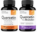 Sandhu's Quercetin 1000mg & Quercetin with Bromelain 1000mg Per Serving Bioflavonoids Supplement Complex| Supports Immune Health for Men & Women