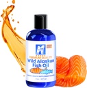 Wild Alaskan Salmon & Pollock Oil for Dogs – Itchy Skin, Shedding, Allergy & Joint Relief – NASC Certified Omega 3s – 8oz Liquid Food Topper – Club Hachiko
