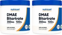 Nutricost Pure DMAE-Bitartrate Powder 100G (2 Bottles)